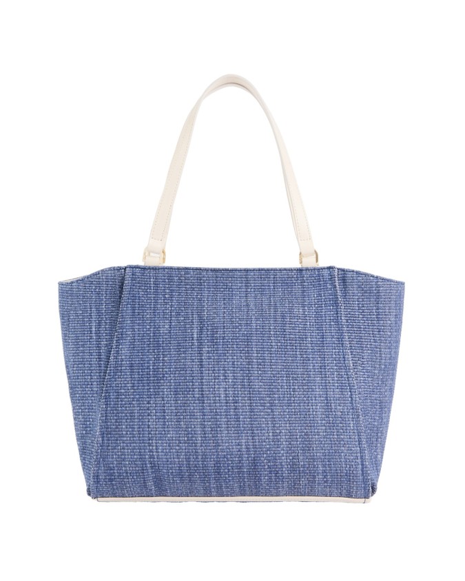 Alviero Martini Prima Classe - Borsa shopping in tessuto effetto rafia Coast
