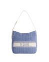 Alviero Martini Prima Classe - Borsa sottospalla in tessuto effetto rafia Coast