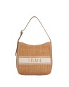 Alviero Martini Prima Classe - Borsa sottospalla in tessuto effetto rafia Coast