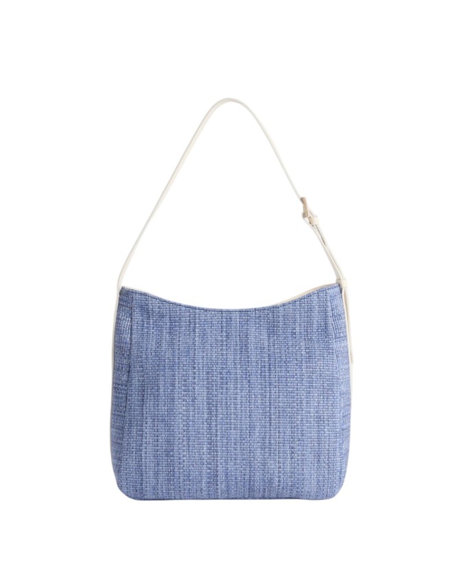 Alviero Martini Prima Classe - Borsa sottospalla in tessuto effetto rafia Coast