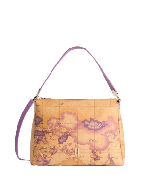 Alviero Martini Prima Classe - Borsa sottospalla in tessuto goffrato Tropic Bag