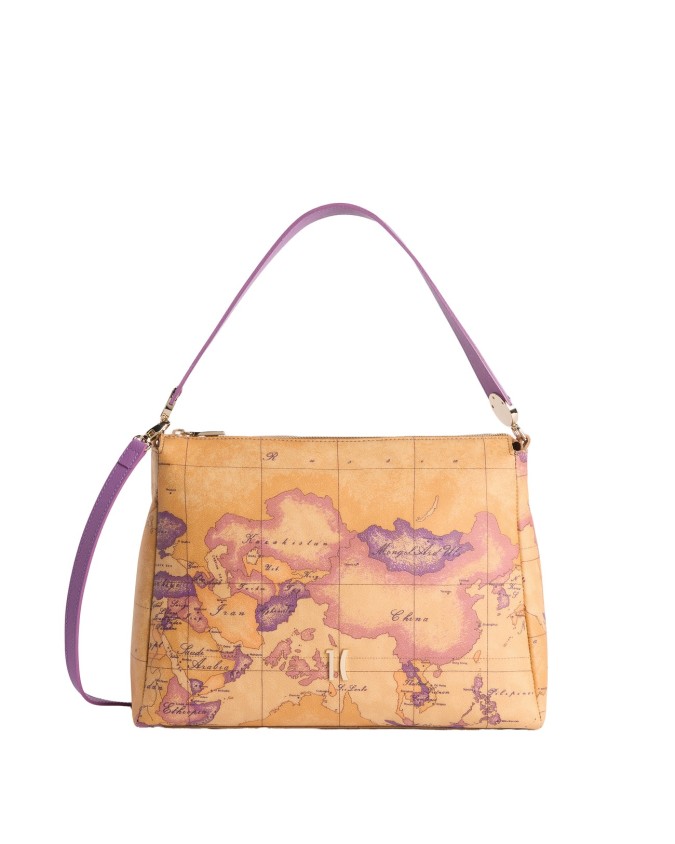 Alviero Martini Prima Classe - Borsa sottospalla in tessuto goffrato Tropic Bag