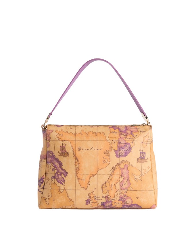 Alviero Martini Prima Classe - Borsa sottospalla in tessuto goffrato Tropic Bag