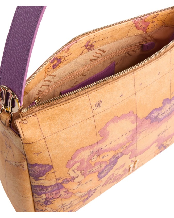 Alviero Martini Prima Classe - Borsa sottospalla in tessuto goffrato Tropic Bag