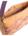 Alviero Martini Prima Classe - Borsa sottospalla in tessuto goffrato Tropic Bag