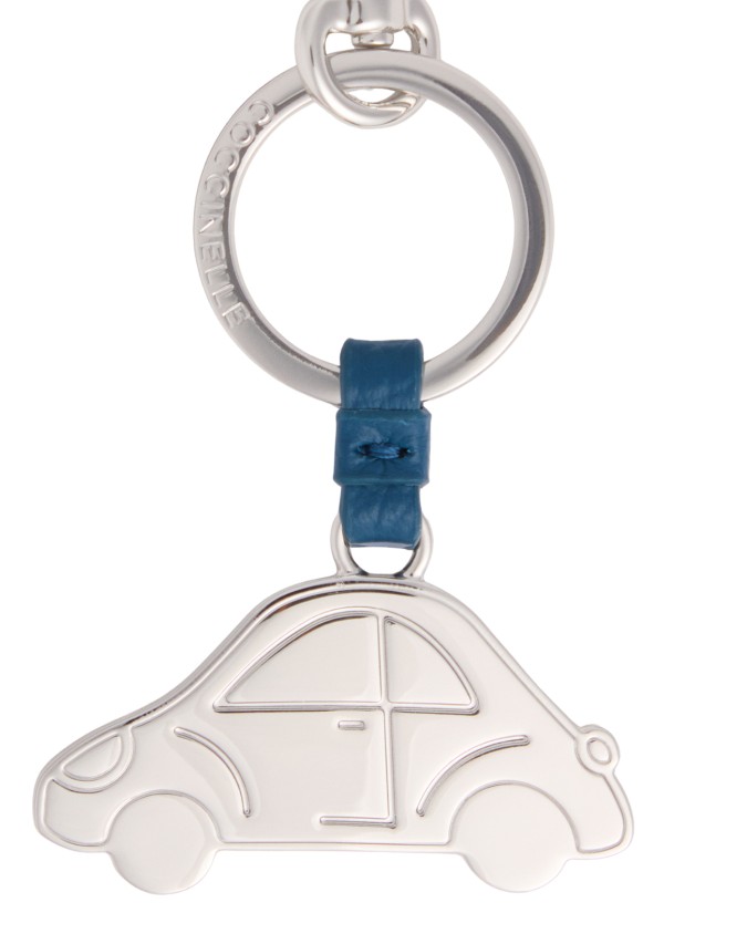  Coccinelle - Portachiavi in pelle e metallo automobile Basic