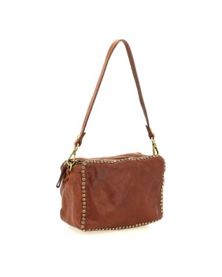  Campomaggi - Borsa bauletto con tracolla in pelle e borchie 2
