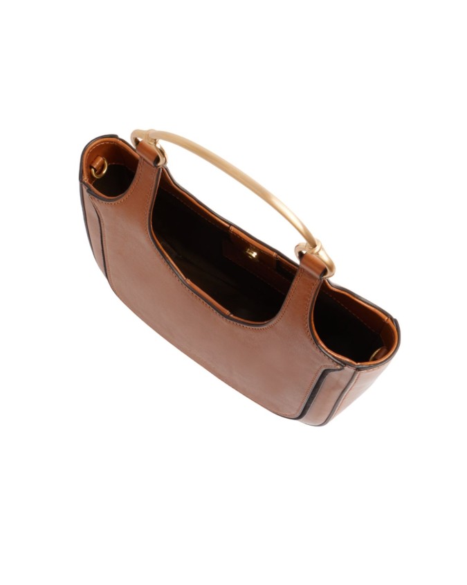  The Bridge - Borsa hobo mini in pelle con tracolla Luce