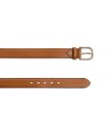 The Bridge - Herren-Ledergürtel, Breite 3,5, mit goldfarbener Brunelleschi-Schnalle