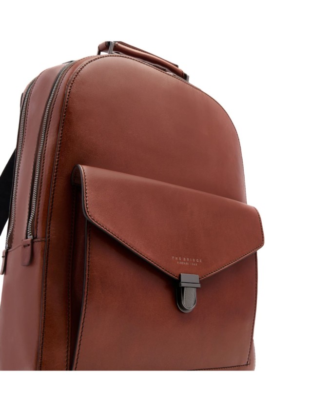  The Bridge - Zaino uomo in pelle porta pc 15,6'' due zip 1980