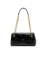 Trussardi - Borsa a tracolla mini in pelle cracklé con catena Orbita
