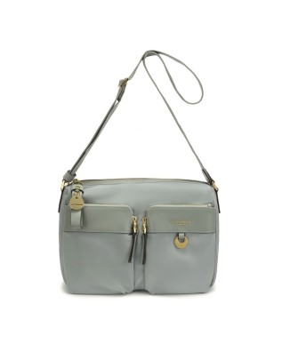 Nannini - Nylon and leather crossbody bag with Liberty-print