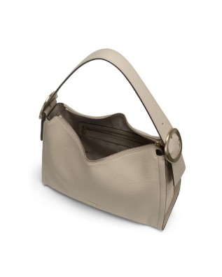 Nannini - Borsa a spalla in pelle granata e scamosciata Greta 2
