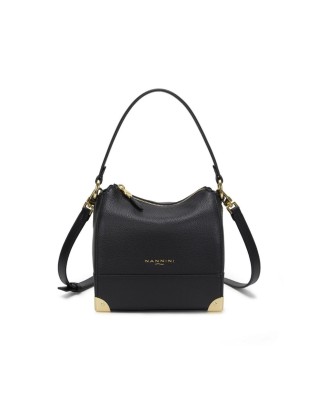Nannini - Borsa a spalla in pelle hobo con tracolla Danuta 2
