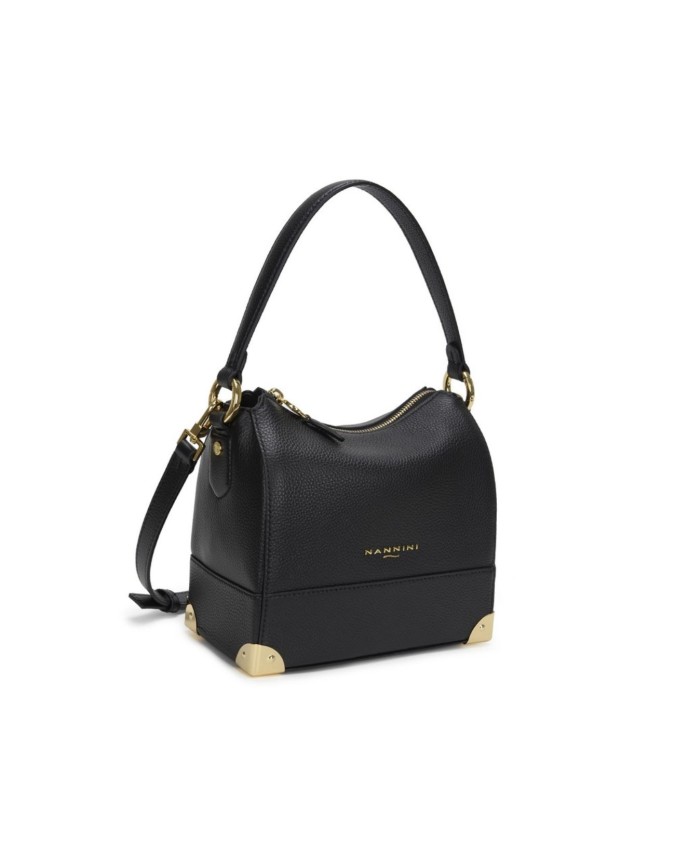 Nannini - Borsa a spalla in pelle hobo con tracolla Danuta