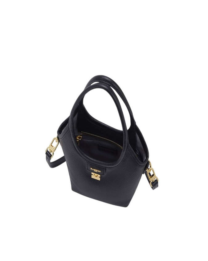  Nannini - Borsa a mano piccola con tracolla in pelle Piera