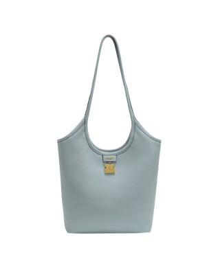 Nannini - Piera Large Leather Shoulder Bag - Sky