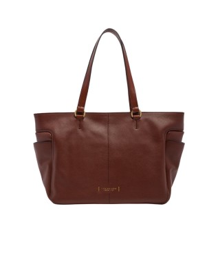  The Bridge - Borsa in pelle shopper con tasche laterali Letizia