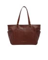 The Bridge - Borsa in pelle shopper con tasche laterali Letizia