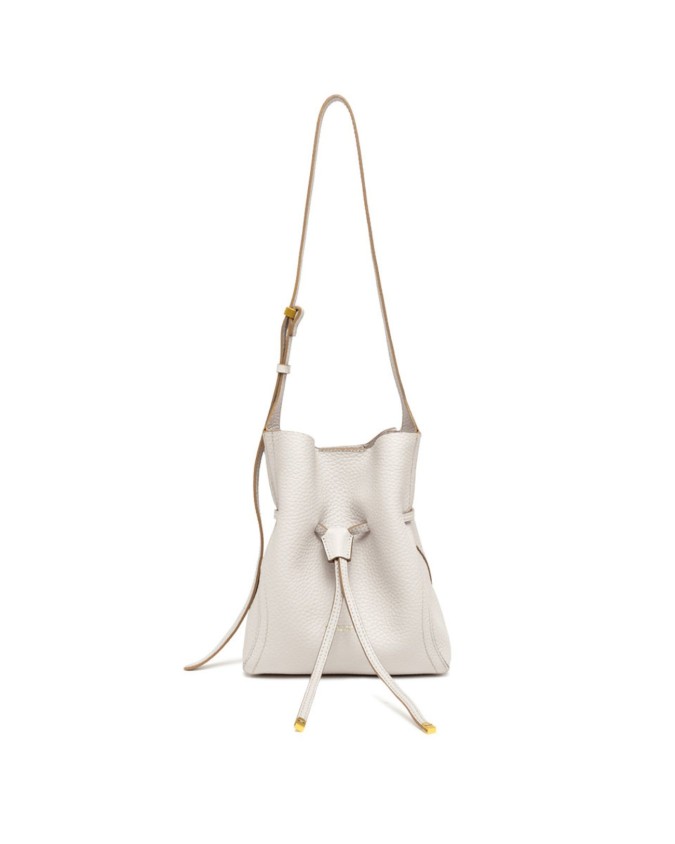 Gianni Chiarini - Borsa a secchiello con coulisse in pelle Sienna