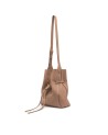 Gianni Chiarini - Borsa a secchiello con coulisse in pelle Sienna