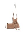 Gianni Chiarini - Borsa a secchiello con coulisse in pelle Sienna