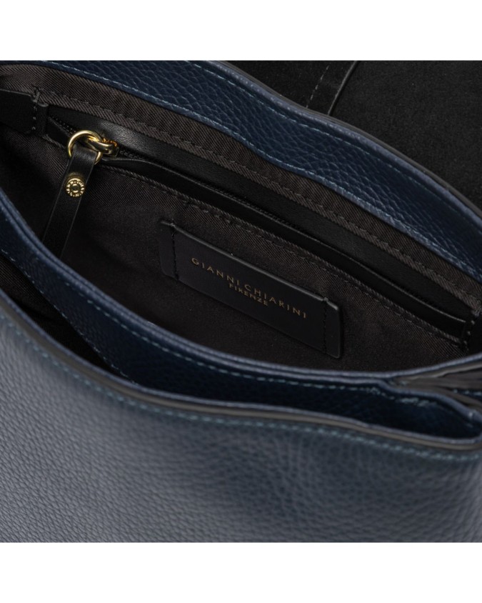 Gianni Chiarini - Borsa a tracolla in pelle con patta Helena Round