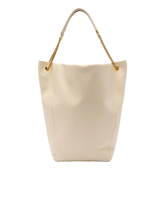 Trussardi - Borsa a spalla in pelle con catena Orbita