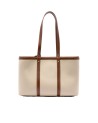  Trussardi - Borsa shopper in canvas e pelle Elba