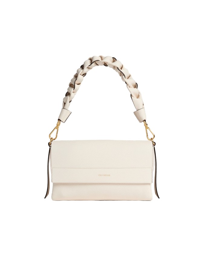 Coccinelle - Borsa a mano in pelle con manico intrecciato Small Boheme