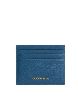  Coccinelle - Porta carte di credito in pelle Metallic Soft