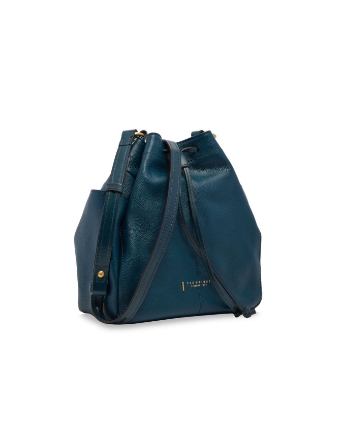 The Bridge - Borsa secchiello in pelle con tracolla Letizia