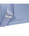  Piquadro - Borsa a tracolla donna in pelle e tessuto riciclato