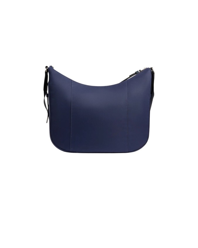  Piquadro - Borsa a tracolla donna in pelle e tessuto riciclato