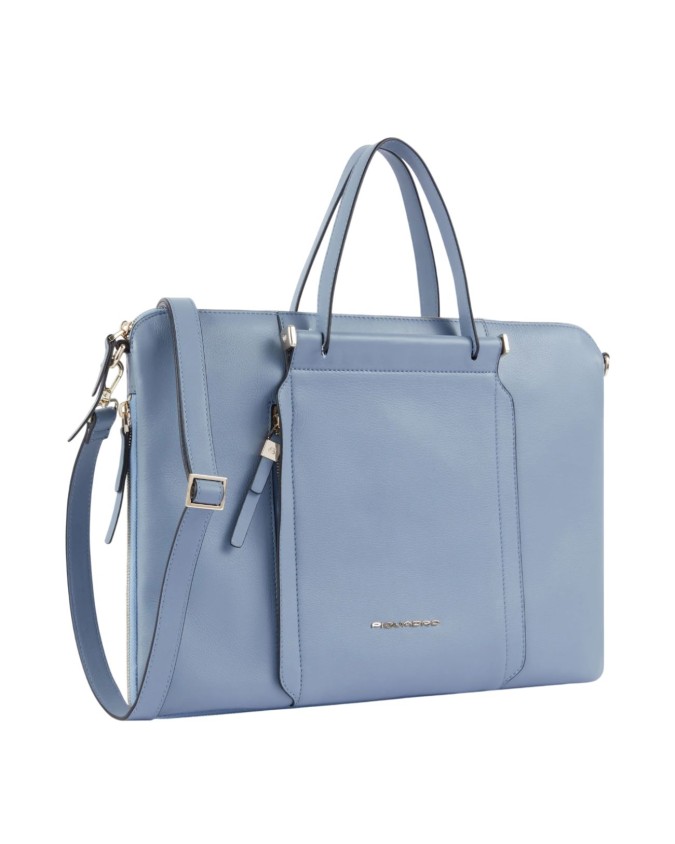 Piquadro - Expandable laptop bag for...