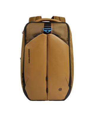  Piquadro – Zaino da viaggio porta pc 15.6’’ in pelle vegana e