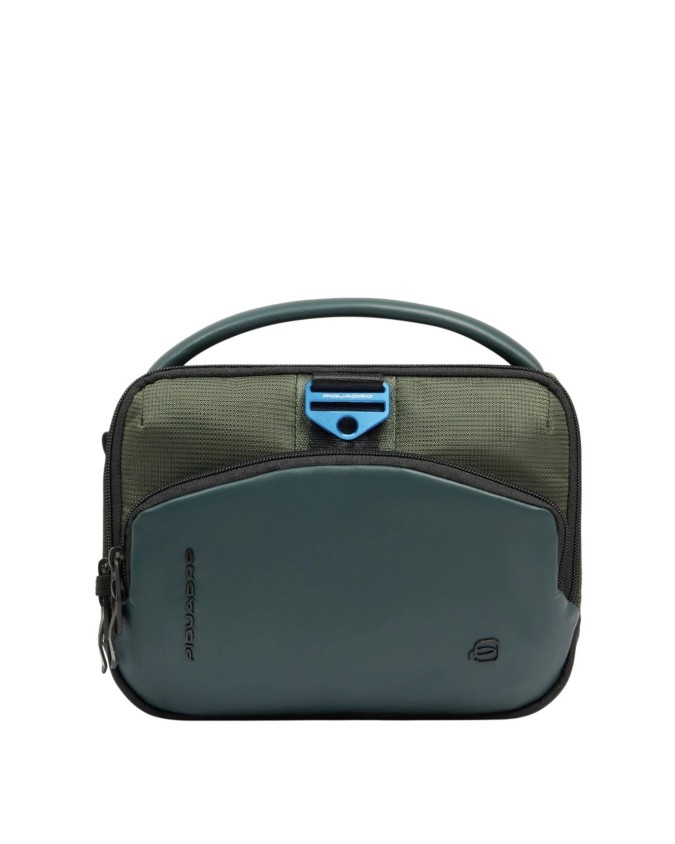 Piquadro - Tracolla uomo in materiale bio-based PQ-Earth