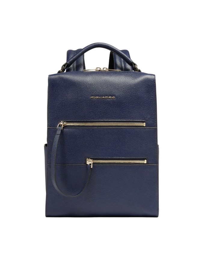  Piquadro – Zaino donna in pelle porta pc 14’’ con tasche