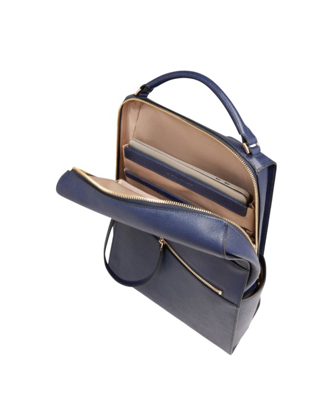  Piquadro – Zaino donna in pelle porta pc 14’’ con tasche