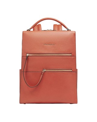  Piquadro - Zaino donna in pelle porta pc 15,6" con protezione