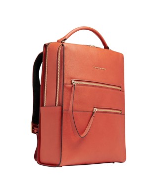  Piquadro - Zaino donna in pelle porta pc 15,6" con protezione 2