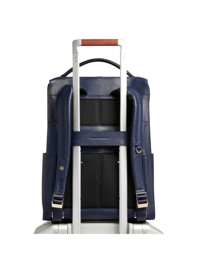 Piquadro - Zaino donna in pelle porta pc 15,6" con protezione