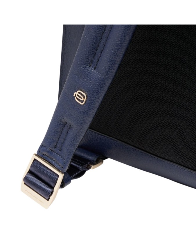  Piquadro - Zaino donna in pelle porta pc 15,6" con protezione