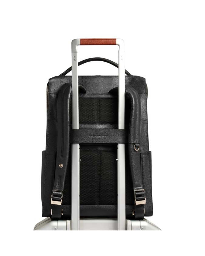  Piquadro - Zaino donna in pelle porta pc 15,6" con protezione