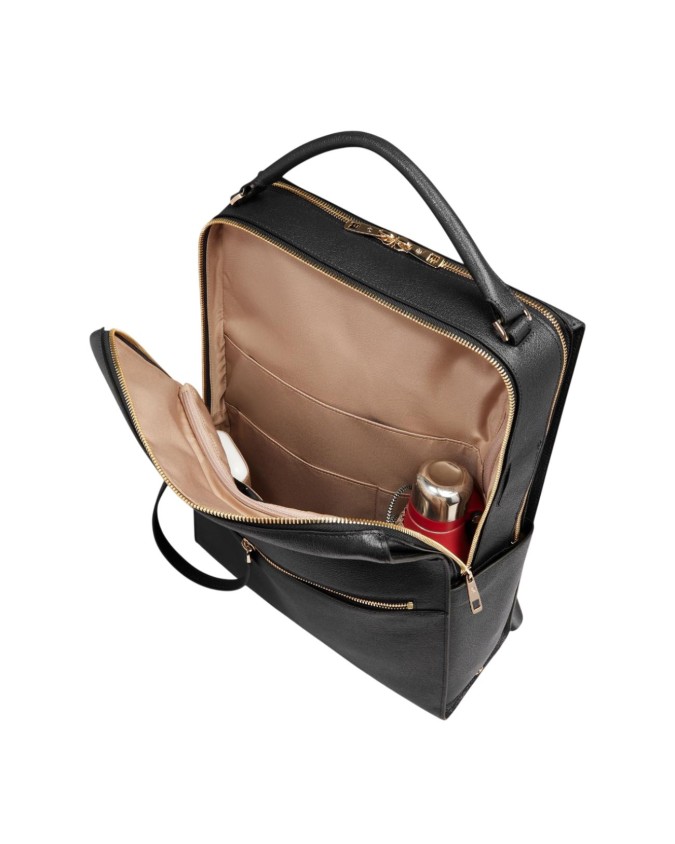  Piquadro - Zaino donna in pelle porta pc 15,6" con protezione