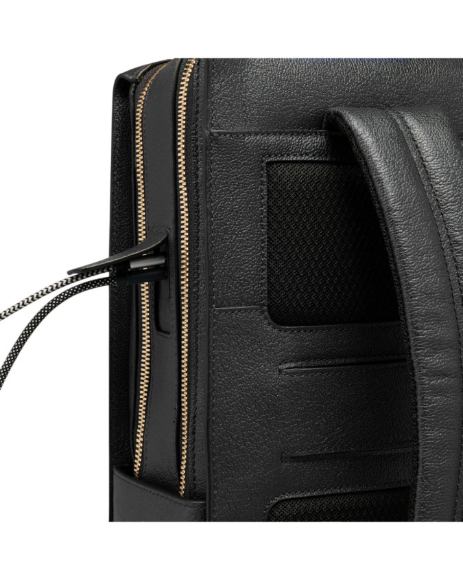  Piquadro - Zaino donna in pelle porta pc 15,6" con protezione