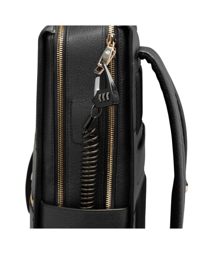  Piquadro - Zaino donna in pelle porta pc 15,6" con protezione