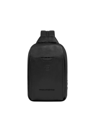 Piquadro - Zaino monospalla uomo in pelle porta iPad®mini Modus