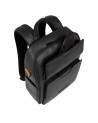  Piquadro - Zaino da viaggio in pelle porta pc 13.3'' con tasca