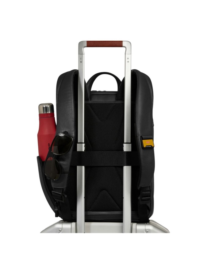  Piquadro - Zaino da viaggio in pelle porta pc 13.3'' con tasca